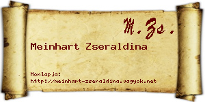 Meinhart Zseraldina névjegykártya
